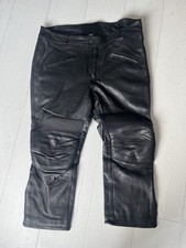 Leather motorcycle jeans for sale  FOLKESTONE