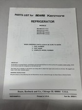 Parts list sears for sale  Mobile