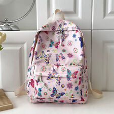 Mochila feminina borboletas estampa floral náilon fofa bolsas escolares para meninas (rosa) comprar usado  Enviando para Brazil
