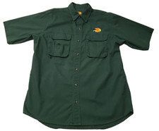 Camisa masculina Bass Pro Shops ventilada verde grande manga curta pesca ripstop *falha* comprar usado  Enviando para Brazil