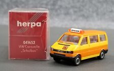 VINTAGE HERPA 1:87 VW CARAVELLE SCHOOLBUS AMARELO NA EMBALAGEM ORIGINAL, usado comprar usado  Enviando para Brazil