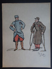 Lithographie infirmerie 1915 d'occasion  Schiltigheim