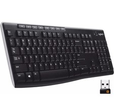 Teclado sem fio Logitech K270 para Windows Chrome OS Linux tamanho completo teclado numérico comprar usado  Enviando para Brazil