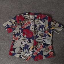  Blusa Bora Bora estampa floral com botões tamanho médio 20 ombreiras comprar usado  Enviando para Brazil