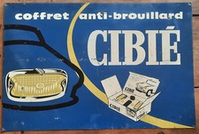 Farol de carro vintage CIBIE placa de metal coleção automotiva 90X60Cm, usado comprar usado  Enviando para Brazil