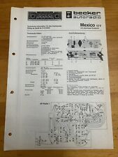Becker autoradio mexico for sale  Hollywood