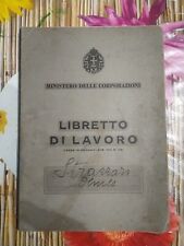 Libretto lavoro 1942 usato  Milano