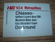 Zuglaufschild 104 metropolitan gebraucht kaufen  Hamm
