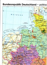 Landkarte bundesländer bundes gebraucht kaufen  Berlin