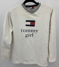 Moletom vintage anos 90 00 Tommy Hilfiger Tommy Girl tamanho grande EUA Y2K comprar usado  Enviando para Brazil