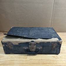 Mala de madeira vintage com capa preta e trava – baú de armazenamento antigo - sem chave comprar usado  Enviando para Brazil