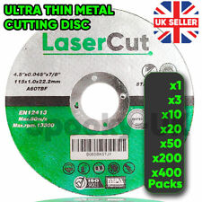 Discos de corte de metal aço inoxidável fino LaserCut (4,5") 115 mm x 1 mm x 22,2 mm comprar usado  Enviando para Brazil