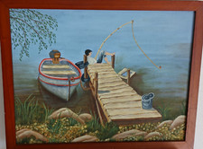 Vtg painting boy for sale  Milwaukee