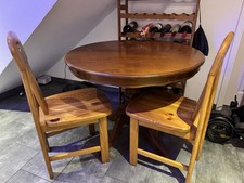 Runder holztisch stühlen gebraucht kaufen  Seevetal