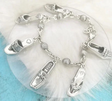 Berloque Brighton "Love Shoes" pulseira placa prata amante de sapatos glamour menina comprar usado  Enviando para Brazil