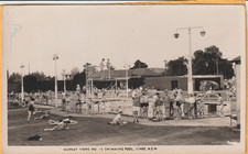 CARTÃO POSTAL FOTOGRÁFICO PISCINA OCUPADA EM JUNHO NSW MURRAY VIEWS, usado comprar usado  Enviando para Brazil