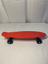 Penny Board Style 17” Mini Cruiser placa vermelha rodas azuis skate 110 lb comprar usado  Enviando para Brazil