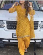 Yellow punjabi suit for sale  Los Angeles