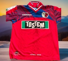 Usado, Camisa Umbro 2000 vermelha/azul Kashima Chifres Japão Original Vintage comprar usado Usado, Camisa Umbro 2000 vermelha/azul Kashima Chifres Japão Original Vintage comprar usado  Enviando para Brazil