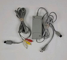 Cable de alimentación adaptador de CA y cables AV RVL-002 RVL-009 original OEM para Nintendo Wii segunda mano  Embacar hacia Mexico
