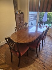 Mahogany wooden dining for sale  STANFORD-LE-HOPE
