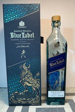 Johnnie Walker YEAR OF THE OX Blue Label EDIÇÃO LIMITADA Garrafa e Caixa VAZIA, usado comprar usado  Enviando para Brazil