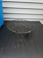 Badket escultural espiral arte metal preto tigela de frutas 15,5” ver fotos Trl7 comprar usado  Enviando para Brazil