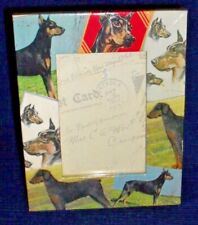Doberman Pinscher Photo picture frame New!!  7.25" x 6"  comprar usado  Enviando para Brazil