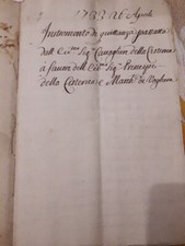 Documento antico aprile usato  Lucca