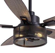 Ventiladores de teto de 46 polegadas com luzes e controle remoto, ventilador de teto de fazenda comprar usado  Enviando para Brazil