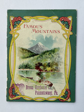 Folheto de 6 páginas Famous Mountains - Freezer de sorvete White Mountain - Marrom HDW. comprar usado  Enviando para Brazil