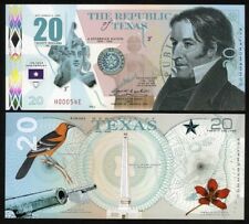 República do Texas, $20, Polímero, 2022, UNC David Crockett F comprar usado  Enviando para Brazil