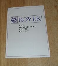 Rover brochure 1971 for sale  FAREHAM