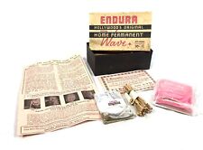 Usado, Publicidade antiga - Década de 1940 kit de onda permanente Endura não usado na caixa/cabeleireiro comprar usado  Enviando para Brazil