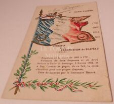 Carte postale drapeau d'occasion  Isigny-sur-Mer