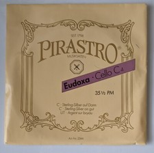 Corda C para Violoncelo Pirastro Eudoxa - Prata ferida/núcleo intestinal calibre médio 4/4 comprar usado  Enviando para Brazil