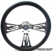 Volante de chama de tarugo 14" envoltório preto 69-94 Chevy/GM SS Boss kit adaptador, usado comprar usado Volante de chama de tarugo 14" envoltório preto 69-94 Chevy/GM SS Boss kit adaptador, usado comprar usado  Enviando para Brazil