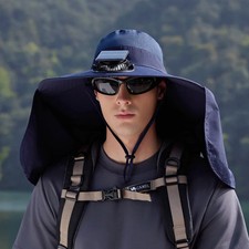 Solar fan hat for sale  UK