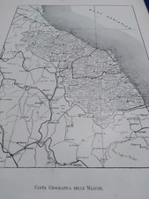 1891 carta geografica usato  Roma