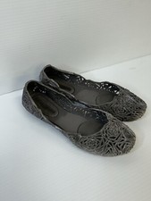 Sapatilhas Melissa + Campana Fitas Glitter Cinza Prata Brilhante Gelatina Tamanho 7 comprar usado  Enviando para Brazil
