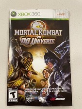 MORTAL KOMBAT VS DC UNIVERSO - XBOX 360 - MANUAL DE INSTRUÇÕES SOMENTE comprar usado  Enviando para Brazil