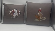 Cowboy embroidered pillows for sale  Tacoma