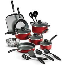 Conjunto de panelas antiaderentes Tramontina panela refogada conjunto de utensílios, 18 peças - Vermelho comprar usado  Enviando para Brazil