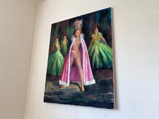 Burlesque painting mid for sale  USA