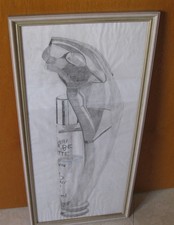 Riginal bleistiftzeichnung pan gebraucht kaufen  Lorch