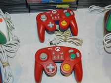 2x Controle Mario HORI estilo GameCube para Nintendo Wii / Wii U - Vermelho / Azul x2, usado comprar usado  Enviando para Brazil