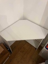 White corner desk for sale  WELLINGBOROUGH