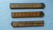 Wooden folding rulers for sale  READING