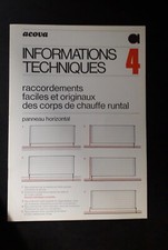 Brochure acova informations d'occasion  Mimizan