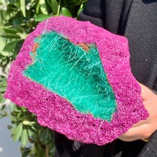 Usado, 2,47 lb raro marroquino fósforo magnésio mina geodo quartzo cura comprar usado  Enviando para Brazil